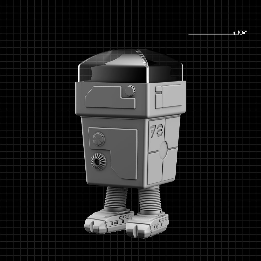 3D STL model of a Star Wars-inspired diorama, featuring detailed scenery and iconic characters, designed for 3D printing.