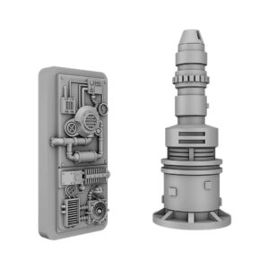 3D STL model of a Star Wars-inspired diorama, featuring detailed scenery and iconic characters, designed for 3D printing.