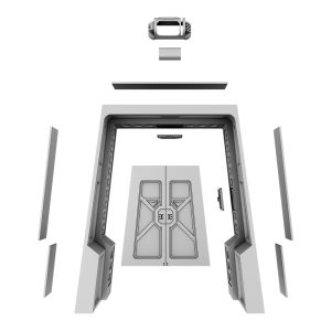 3D STL model of a Star Wars-inspired diorama, featuring detailed scenery and iconic characters, designed for 3D printing.