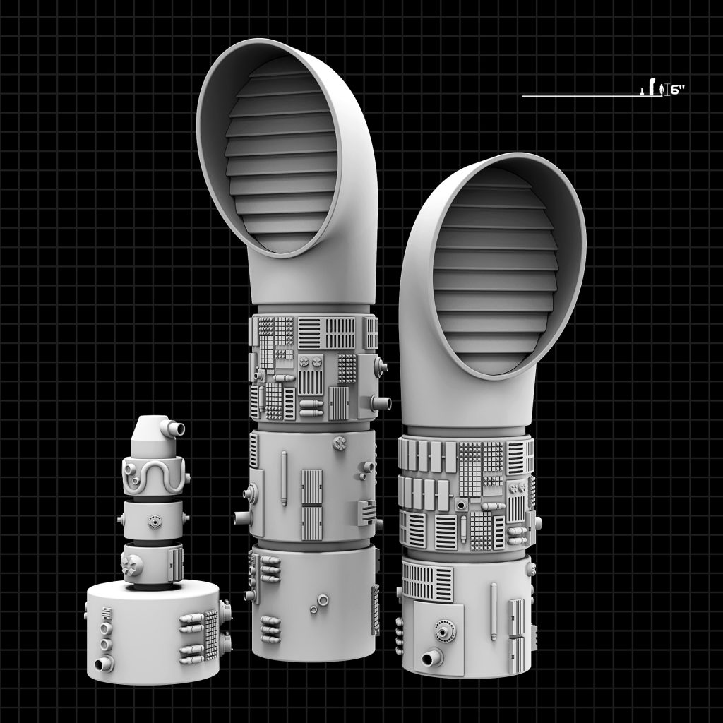 3D STL model of a Star Wars-inspired diorama, featuring detailed scenery and iconic characters, designed for 3D printing.