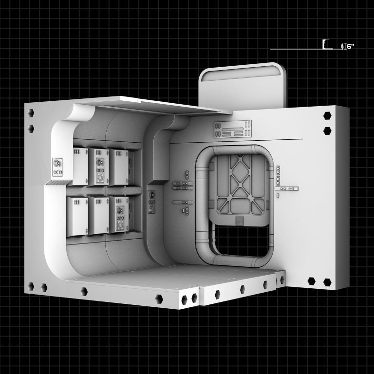 3D STL model of a Star Wars-inspired diorama, featuring detailed scenery and iconic characters, designed for 3D printing.