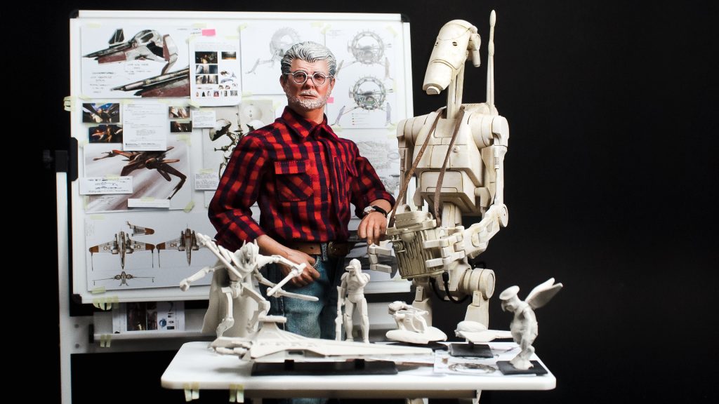 George Lucas 1:6 custom figure recreating the creative process behind Star Wars: Episode III – Revenge of the Sith.