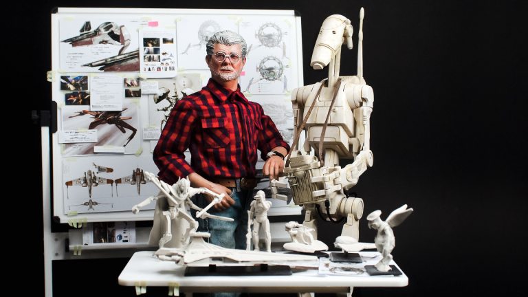 George Lucas 1:6 custom figure recreating the creative process behind Star Wars: Episode III – Revenge of the Sith.