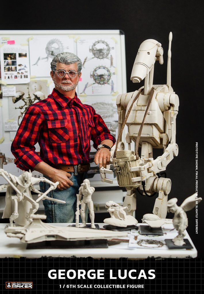 George Lucas 1:6 custom figure recreating the creative process behind Star Wars: Episode III – Revenge of the Sith.