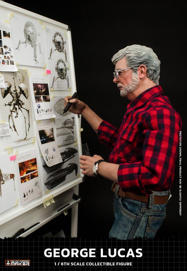 George Lucas 1:6 custom figure recreating the creative process behind Star Wars: Episode III – Revenge of the Sith.