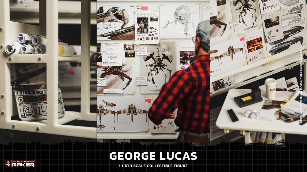 George Lucas 1:6 custom figure recreating the creative process behind Star Wars: Episode III – Revenge of the Sith.