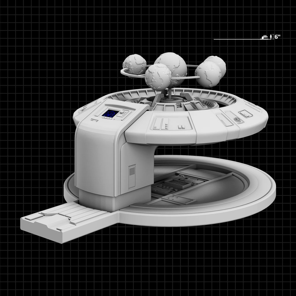 3D STL model of a Star Wars-inspired diorama, featuring detailed scenery and iconic characters, designed for 3D printing.