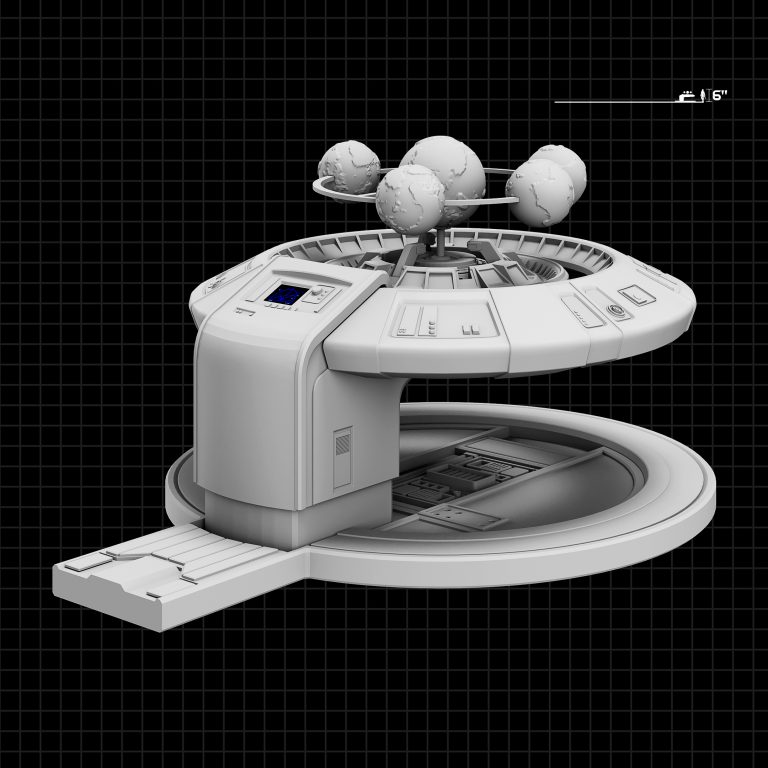 3D STL model of a Star Wars-inspired diorama, featuring detailed scenery and iconic characters, designed for 3D printing.