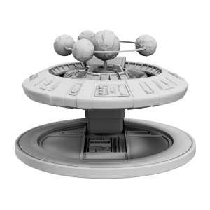 3D STL model of a Star Wars-inspired diorama, featuring detailed scenery and iconic characters, designed for 3D printing.
