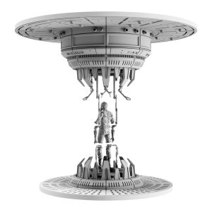 3D STL model of a Star Wars-inspired diorama, featuring detailed scenery and iconic characters, designed for 3D printing.