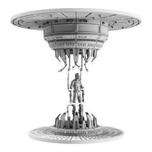 3D STL model of a Star Wars-inspired diorama, featuring detailed scenery and iconic characters, designed for 3D printing.
