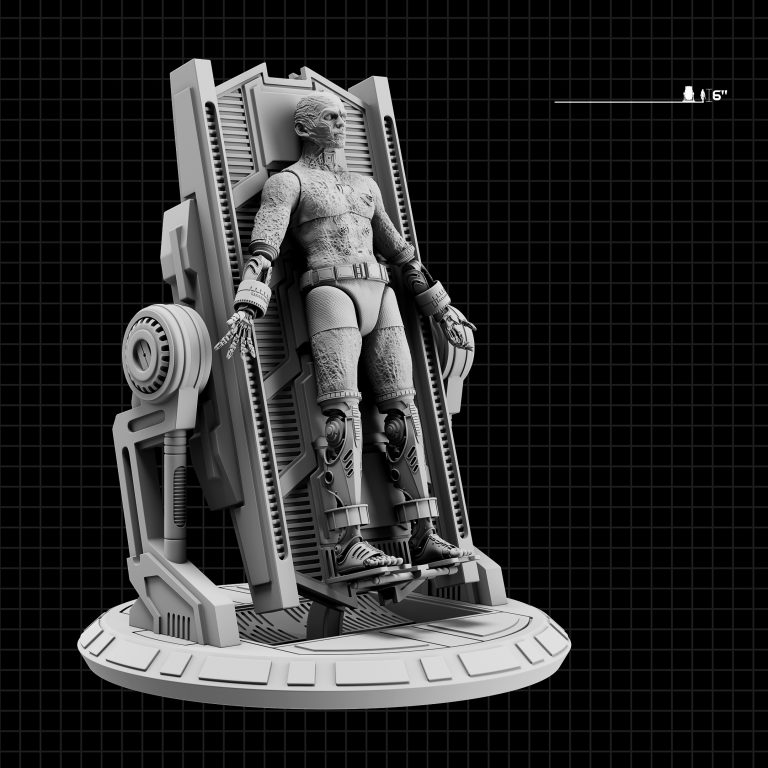 Darth Vader 1:12 STL project featuring a Bacta Tank diorama and operating table